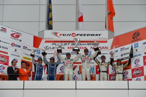 Super GT Fuji 2013 GT300 Podium