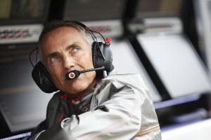 Mart Whitmarsh on the pit wall