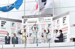 Super Formula Fuji Speedway 2014 Podium