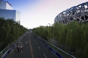 FIA Formula E Championship 2015/16. Beijing ePrix, Beijing, China. Sam Bird (GBR), DS Virgin Racing DSV-01 Free Practice Beijing, China, Asia. Friday 23 October 2015 Photo: Sam Bloxham / LAT / FE ref: Digital Image _SBL6285